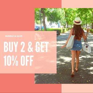 Bundle discount 2+  items for 10% off!